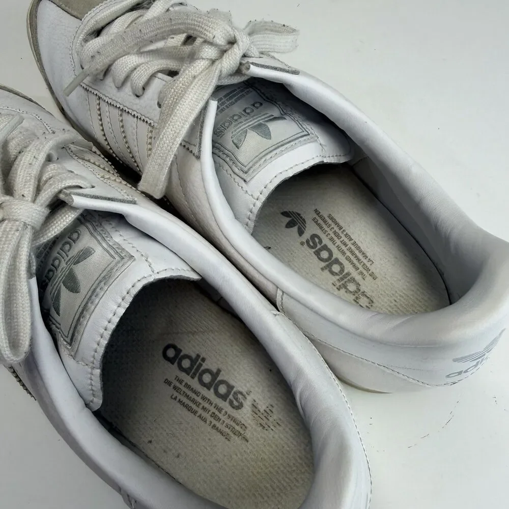 ADIDAS Samoa Mens Shoes Size 13 White Leather Retro Casual Sneakers 133759 Y2K